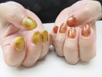 ネイルサロン キラップ(Nail Salon KiLAP)/色違いべっ甲ネイル¥8500