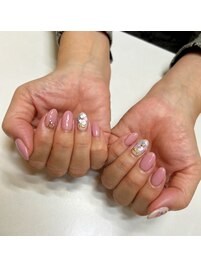 ホログラムフラワーネイル