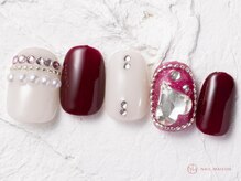 ネイルメゾン 池袋店(NAIL MAISON)/ビジューハートパール￥10550