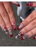 【Nail salon ANJU】長さ出しフルアート　●¥13,000→¥10,400