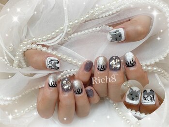 ネイルアンドまつげエクステ リッチエイト 原宿店(Rich8)/NEXZペイント推しネイル