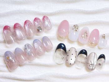 ネイルトップエクル(nail top E CRU)の写真/【定額デザイン☆20%OFF!!】季節やトレンドに合わせたデザイン多数☆お気に入りがきっと見つかる♪