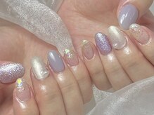 ランネイル 名古屋伏見(RANnail)/フラッシュラメ/キラキラネイル