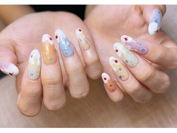 ネイルサロン タノ(Tano)の写真/カラフルなデザインで可愛い指先に触りたくなる毎日へ。ときめく爪先で自信を♪