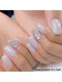 ホログラム×ラメアート