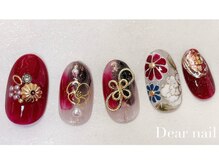 ディア ネイル(Dear nail)/和柄（赤）