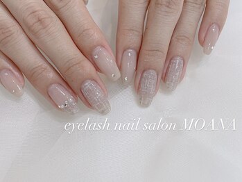アイラッシュサロンモアナ 梅田芝田店(MOANA)/ツイードネイル