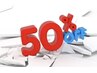 【シニア割】60歳以上の方限定　全メニュー50%OFF