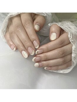 ネイルサロンエーナイン イオン札幌藻岩店/ホワイトネイル