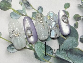 ラズリチタ(Lazulicita)/ぷっくりフラワーと爽やかシェル