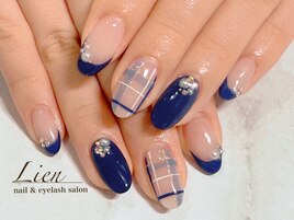 ネイビーチェック