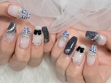 ネイルモア 藤が丘店(nail mor.)/ネイビーツイード