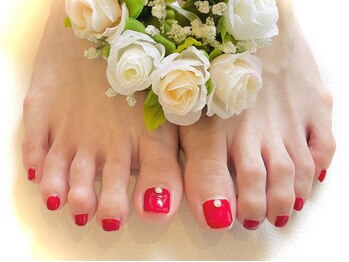 ブリエカドー(Briller Cadeau)/レッドネイル(フット)