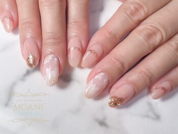 モアニ ヒロオ 渋谷店(MOANI Hiroo)/透け感フラワーネイル♪