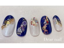 ディア ネイル(Dear nail)/和柄（紺）