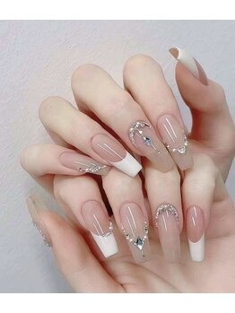 ビビビューティースパ オオサカ(Bibi Beauty Spa Osaka)/フレンチ　パーツ付け放題