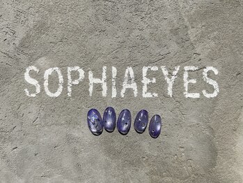 ソフィアアイズ 倉敷店(SOPHIAEYES)/蝶々パープル透明感マグネット