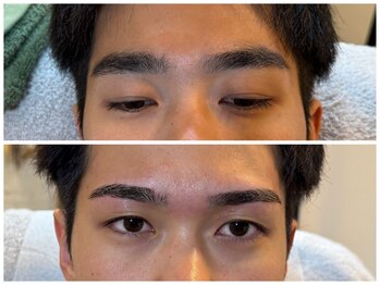 スリーピース(3Peace)/ストレートアーチ眉Before/After