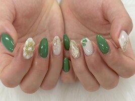 【山崎】フラワーネイル