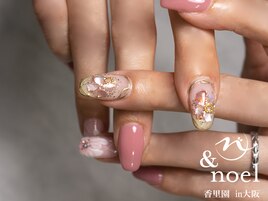 ヌーディー フラワーネイル