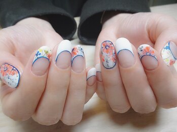 アミュリー ネイル アトリエ(Amury nail atelier)/春先取りフラワーネイル♪