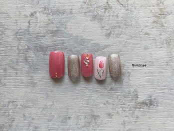 シンプリー ネイルアンドアイラッシュ 祖師谷大蔵店(Simpliee Nail&Eyelash)/フラワーネイル
