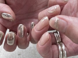 ミラーニュアンスネイル