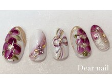 ディア ネイル(Dear nail)/和柄（紫花）