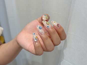 リミーバイメイズシエル(Limie by May's ciel)の写真/韓国ネイルが得意！豊富なパーツとオリジナルカラー作成でやりたいデザインが叶う♪モチの良さも◎