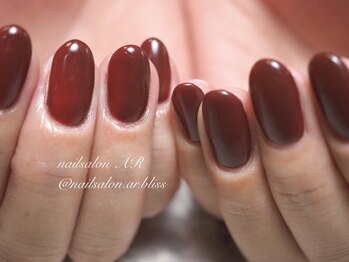 ネイルサロンアンドスクール エーアール(AR)/秋の大人気☆ボルドーカラー
