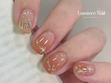 ルミエール ネイル モンナカ(Lumiere Nail Monnaka)/ボルドー/ツイード/ブラウン