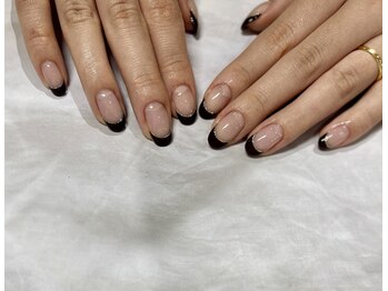 ラメライン入りフレンチ