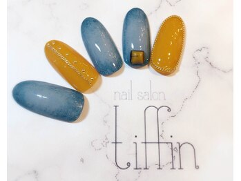 ネイルサロン ティフィン(tiffin)/デニム風グラデーションネイル