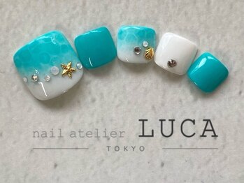 ネイルアトリエルカ(nail atelier LUCA)/S-1 大人可愛いフットネイル