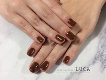ネイルアトリエルカ(nail atelier LUCA)/S-54 大人上品ブラウンネイル