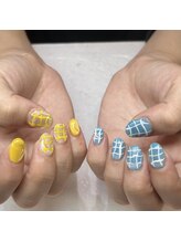 デコ 武蔵小山店(DECO)/90art♪チェック柄デザイン