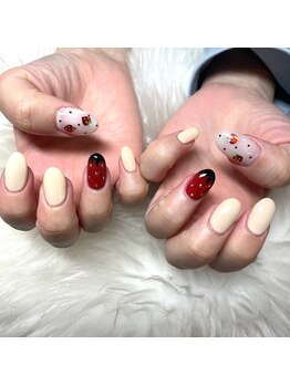 トータルサロン 白べぇーっ プラス/いちごネイル