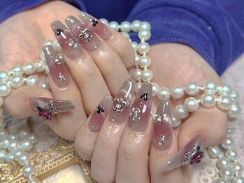 モアネイル 新宿/ワンホンチークネイル/新宿