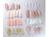 【HAND/アート】美爪改善ジェル+シンプルアート○9900円《オフィス向け》