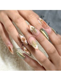 持ち込みネイル、パーツ音符