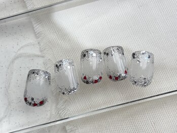 ホワイト/ラメ/ホロ/パラジェル