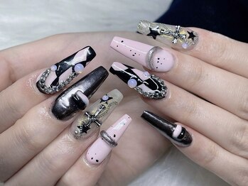 ネイルズバー 新宿店(Nails Bar)/ミッドナイト・チェーンクロス