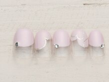 ネイルサロン ノーネイル 川崎/ハートフレンチ　￥4990