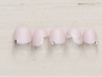ネイルサロン ノーネイル 川崎/ハートフレンチ　￥4990