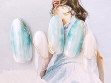 ネイルサロンフォーユー(for u)/ブルーニュアンス￥6980