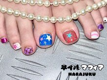 ネイルマフィア 原宿(NAIL MAFIA)/フットネイル/夏/おまかせアート
