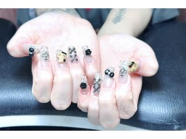 キテイxヒョウ柄xバラxクロム