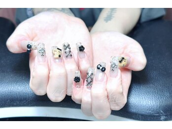 トゥートゥー(TOUTOU)/キテイxヒョウ柄xバラxクロム