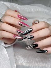 ネイルズイロハ 池袋西口駅前店(NAILS 168)/チップ長さ出し アート やり放題