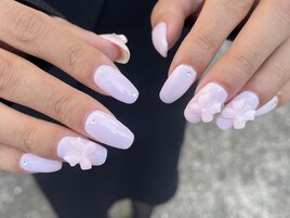 ピンクリボンネイル